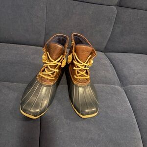 Sperry Brown and Tan Winter Duck Boots